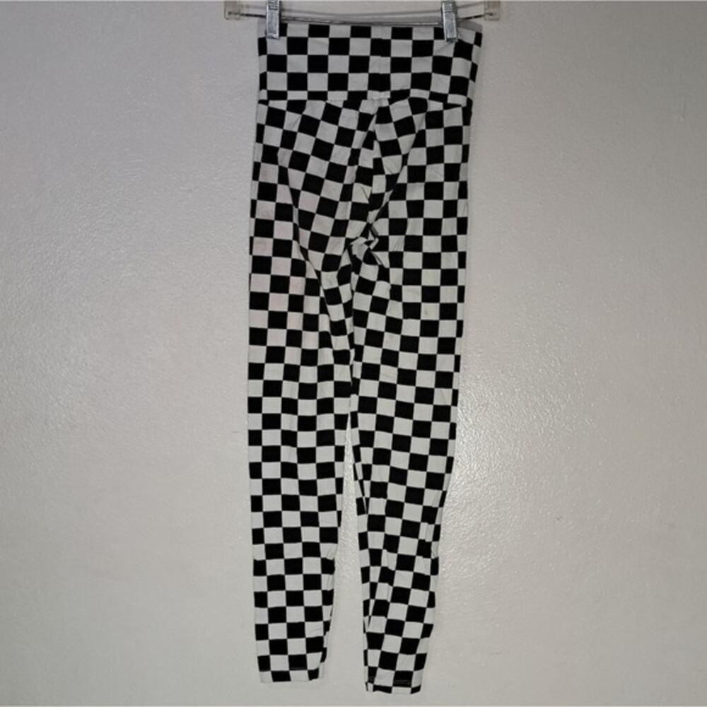 Charlotte russe checkerboard leggings size s